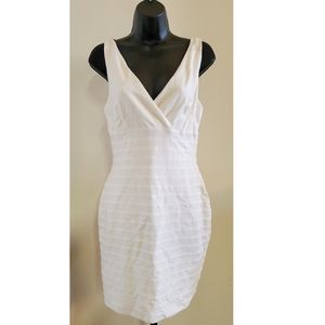 EXPRESS Cream Bodycon Cocktail Dress
